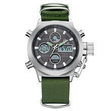 Load image into Gallery viewer, Army Green Silver And Black Chronograph For Men