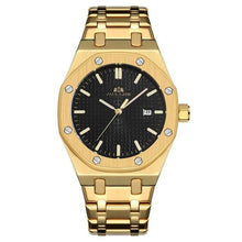 Load image into Gallery viewer, Automatic Mechanic Steel Watch For Men Gold Black
