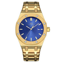 Load image into Gallery viewer, Automatic Mechanic Steel Watch For Men Gold Blue