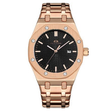 Load image into Gallery viewer, Automatic Mechanic Steel Watch For Men Rose Gold Black