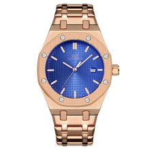 Load image into Gallery viewer, Automatic Mechanic Steel Watch For Men Rose Gold Blue