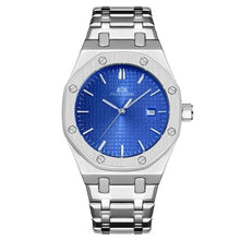 Load image into Gallery viewer, Automatic Mechanic Steel Watch For Men Silver Blue