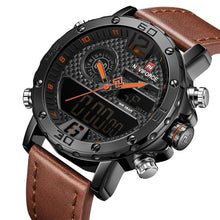 Load image into Gallery viewer, Big Dial Dual-Clock Chronograph With Led Light