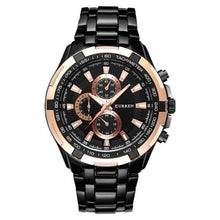 Load image into Gallery viewer, Big Dial Steel Watch For Men Black Golden