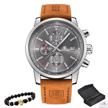 Load image into Gallery viewer, Bracelet And Leather Watch Collector Pack Silver Gray