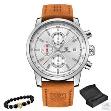 Load image into Gallery viewer, Bracelet And Leather Watch Collector Pack Silver White