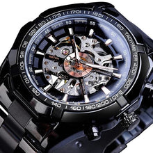 Load image into Gallery viewer, Deep Mechanism Steel Watch For Men Black