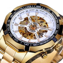 Load image into Gallery viewer, Deep Mechanism Steel Watch For Men White