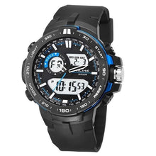 Load image into Gallery viewer, Dual-Clock Daytime Military Sports Chronograph Blue