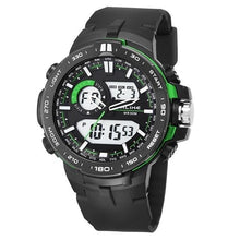 Load image into Gallery viewer, Dual-Clock Daytime Military Sports Chronograph Green