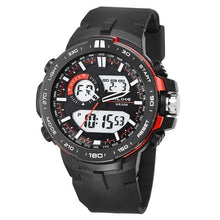 Load image into Gallery viewer, Dual-Clock Daytime Military Sports Chronograph Red