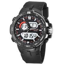 Load image into Gallery viewer, Dual-Clock Daytime Military Sports Chronograph Silver