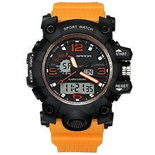 Load image into Gallery viewer, Dual-Clock Waterproof Military Chronograph Orange