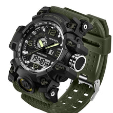 Load image into Gallery viewer, Dual-Clock Waterproof Military Chronograph