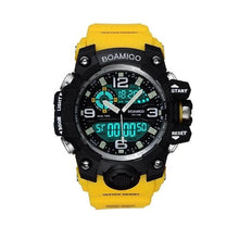Load image into Gallery viewer, Dual-Display Waterproof Sport Chronograph With Alarm Yellow