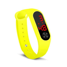 Load image into Gallery viewer, Electronic Band Men Women Watch Casual Sport Yellow