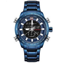 Load image into Gallery viewer, Fashion Luxurious Steel Mens Chronograph Bule