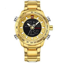 Load image into Gallery viewer, Fashion Luxurious Steel Mens Chronograph Gold