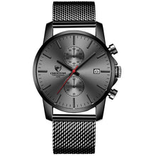 Load image into Gallery viewer, Fashion Rugged Leather Chronograph For Men Stainless Red