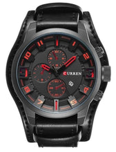 Load image into Gallery viewer, Leather Big Dial Watch For Men