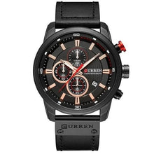 Load image into Gallery viewer, Luxurious Generous Leather Chronograph For Men Black