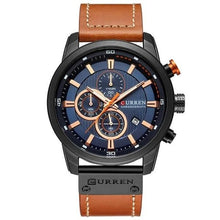 Load image into Gallery viewer, Luxurious Generous Leather Chronograph For Men Brown Blue Black