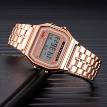 Load image into Gallery viewer, Mens And Womens Watch Vintage Stainless Steel Rose Gold