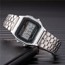 Load image into Gallery viewer, Mens And Womens Watch Vintage Stainless Steel Silver