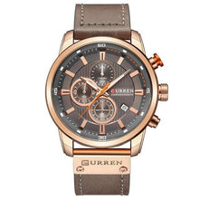 Load image into Gallery viewer, Mens Chronograph Casual Masculine Rose Gray