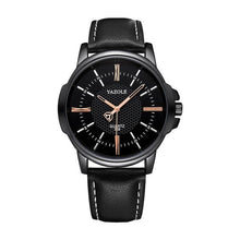 Load image into Gallery viewer, Mens Quartz Businessman Slim Leather Watch Black