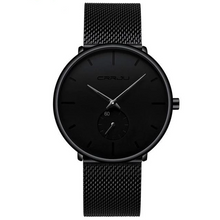 Load image into Gallery viewer, Mens Watch Casual Stainless Steel Black