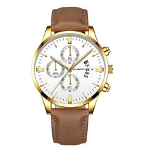 Load image into Gallery viewer, Mens Watch Chic Leather With Calendar Window F