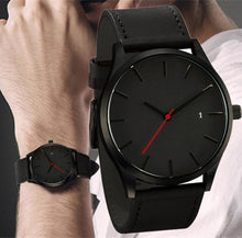 Load image into Gallery viewer, Mens Watch Leather With Calendar Window