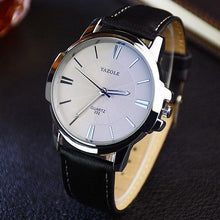 Load image into Gallery viewer, Mens Watch Luxury Businessman Slim Blue Glass Black White