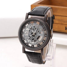 Load image into Gallery viewer, Mens Watch Luxury Skeleton With Leather