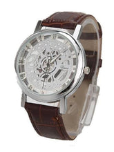 Load image into Gallery viewer, Mens Watch Luxury Skeleton With Leather
