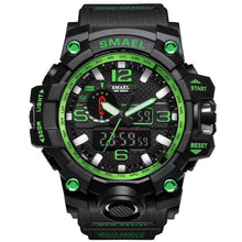 Load image into Gallery viewer, Mens Watch Military Waterproof Chronograph Sport Black Green