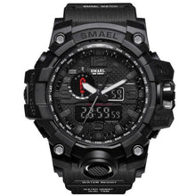Load image into Gallery viewer, Mens Watch Military Waterproof Chronograph Sport Black