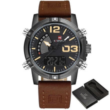 Load image into Gallery viewer, Military Casual Chronograph For Men Black Yellow