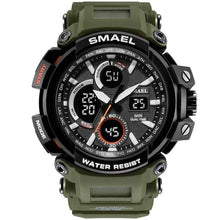 Load image into Gallery viewer, Military Silicone Dual-Clock Chronograph For Men Army Green