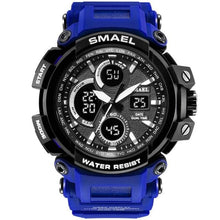 Load image into Gallery viewer, Military Silicone Dual-Clock Chronograph For Men Blue
