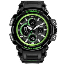 Load image into Gallery viewer, Military Silicone Dual-Clock Chronograph For Men Green