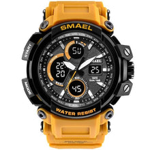 Load image into Gallery viewer, Military Silicone Dual-Clock Chronograph For Men Orange