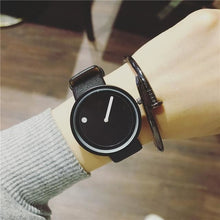Load image into Gallery viewer, Minimal Casual Leather Watch For Men And Women Black