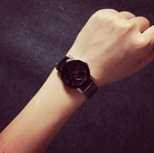 Load image into Gallery viewer, Minimal Gear Mesh Steel Watch For Men And Women Black For