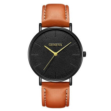 Load image into Gallery viewer, Minimal Slim Leather Watch For Men D