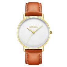 Load image into Gallery viewer, Minimal Slim Leather Watch For Men J