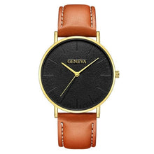 Load image into Gallery viewer, Minimal Slim Leather Watch For Men L