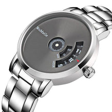 Load image into Gallery viewer, Minimal Steel Covered Dial Watch For Men Black