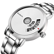 Load image into Gallery viewer, Minimal Steel Covered Dial Watch For Men White